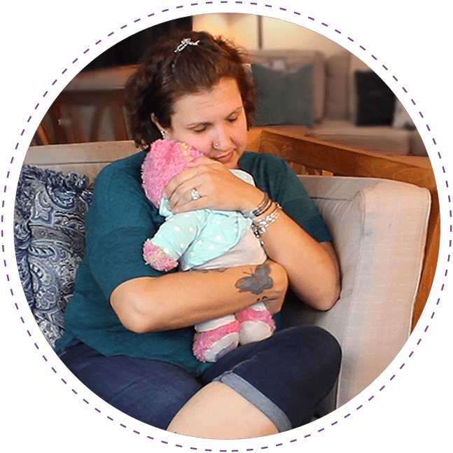 Bridget Crews with Molly Bear