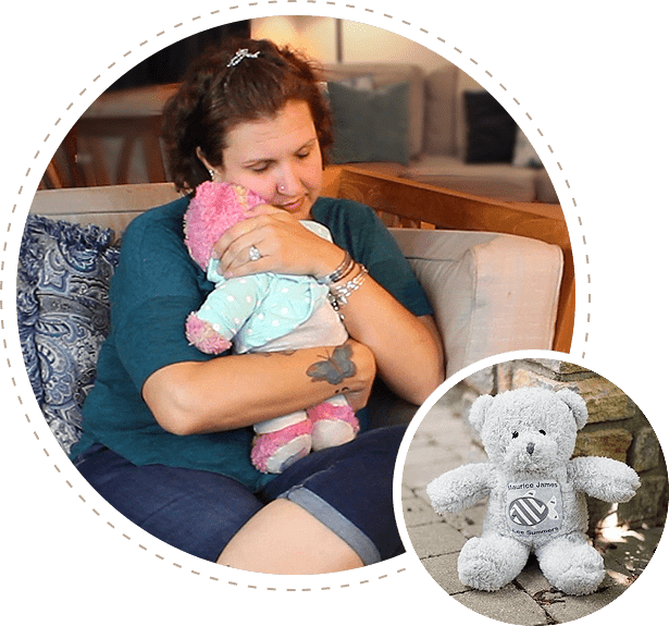 Molly Bears Co-Founder Bridget Crews with Her Molly Bear